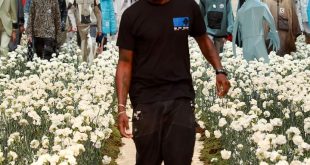 Virgil Abloh during a fashion festival