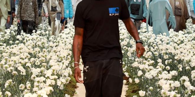 Virgil Abloh during a fashion festival