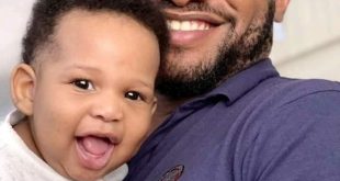 Yul Edochie with the handsome baby boy